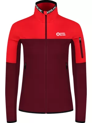 Női powerfleece pulóver NORDBLANC IDOL NBSFL8337 BURGUNDIA