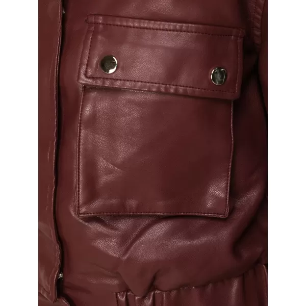  Női kabát DSTREET TY5855 BORDÓ 