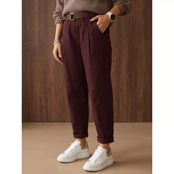  Női nadrág DSTREET UY3186 BURGUNDIA 