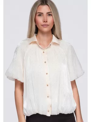 Női ing OMBRE OW-SH-E0068 BÉZS
