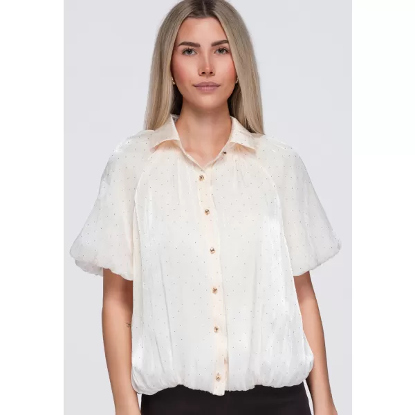  Női ing OMBRE OW-SH-E0068 BÉZS 