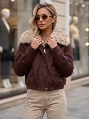 Női kabát DSTREET TY5699 BURGUNDIA