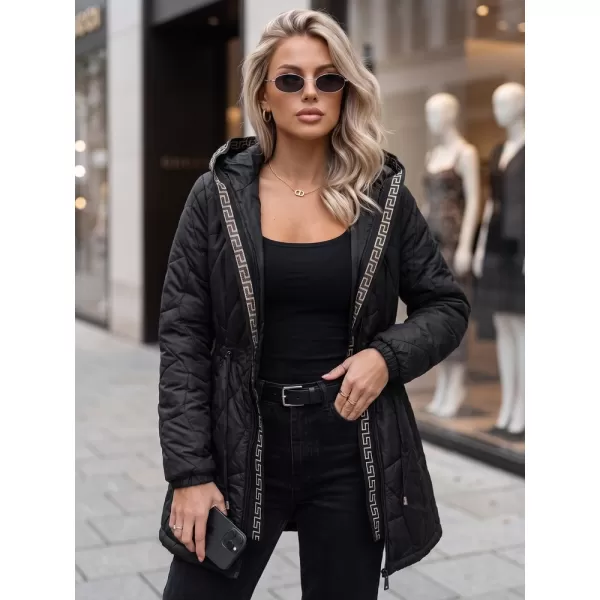  Női kabát DSTREET TY5393 FEKETE 