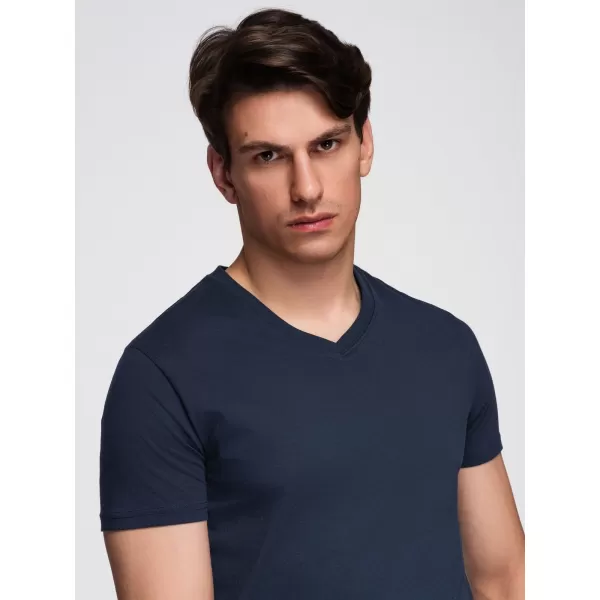  Férfi póló OMBRE OM-TSBS-0281 FEHÉR/HOMOK/TENGERÉSZET 