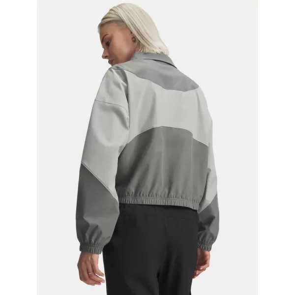  Női kabát UNDER ARMOUR RIVAL WOVEN JACKET 1389631-709 FEHÉR 