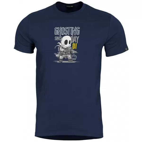  Férfi póló PENTAGON GHOSTING T-SHIRT K09053 ÉJFÉLKÉK 