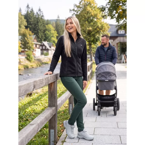  Női polár pulóver ALTISPORT ALW002852 FEKETE ÉS EZÜST 