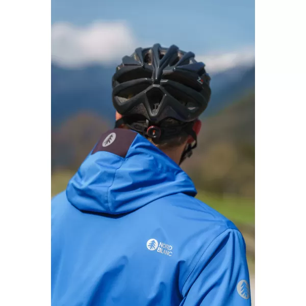  Férfi vízálló softshell kabát NORDBLANC EXPEDITIOUS NBSSM8323 KÉK 