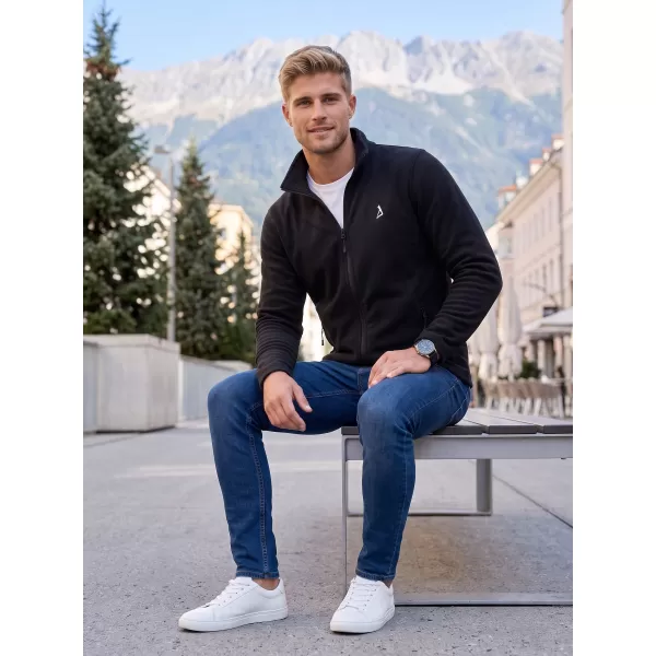  Férfi polár pulóver ALTISPORT ALM002852 FEKETE ÉS EZÜST 