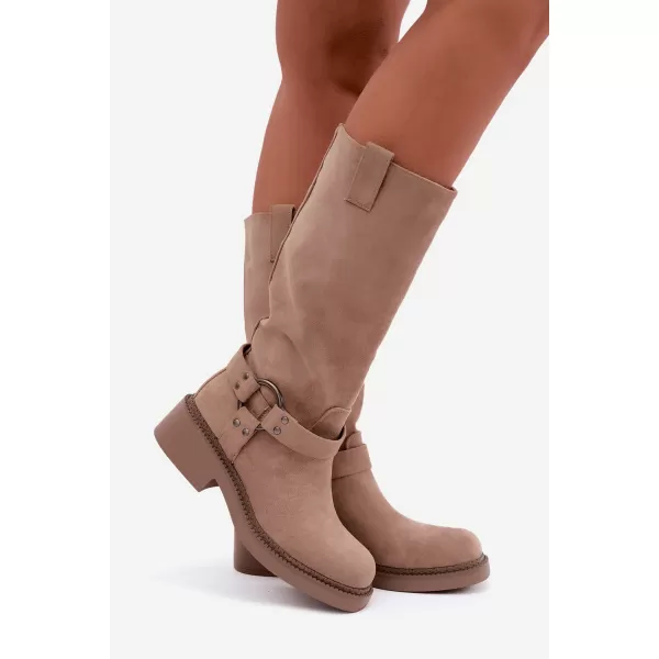  Női csizma BOTO LQ-163 KHAKI 