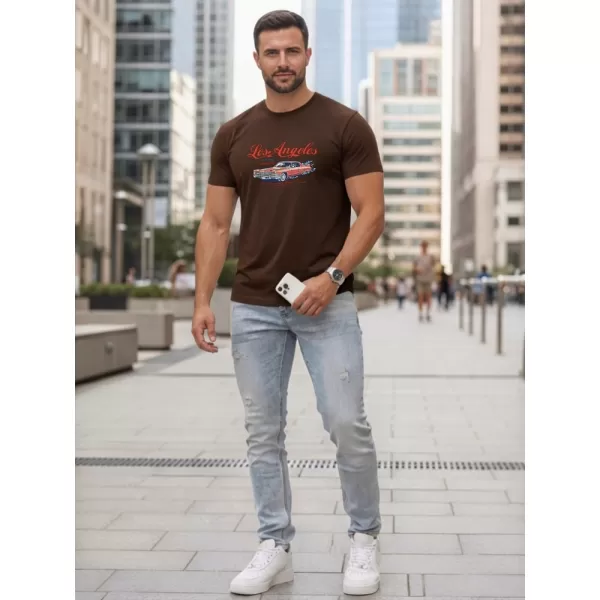 Férfi póló DSTREET NX0055R-CH BARNA 