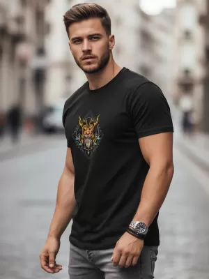 Férfi póló DSTREET NX0144R-BK FEKETE