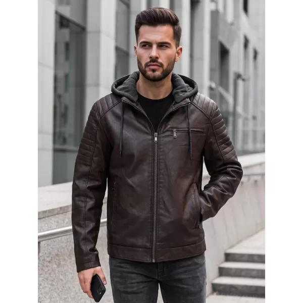  Férfi dzseki DSTREET TX5142 BARNA 