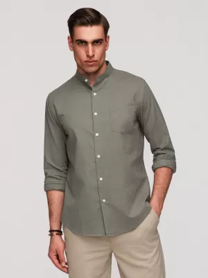 Férfi ing OMBRE K704 KHAKI