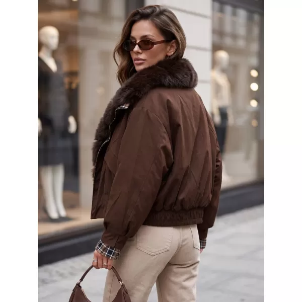  Női kabát DSTREET TY5840 BARNA 