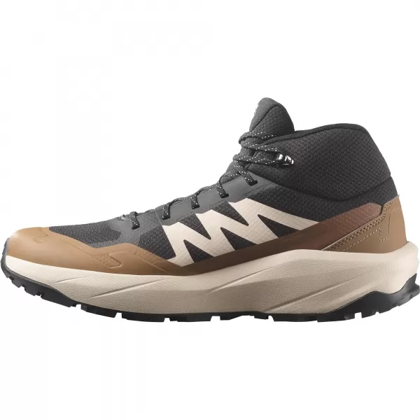  Férfi cipők SALOMON OUTSCAPE MID GTX L45410800 FEKETE/ESŐS NAP/PRÉRIFARKASBARNA 