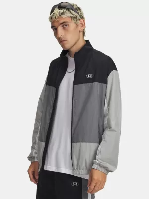 Férfi dzseki UNDER ARMOUR ICON WOVEN TRACK FZ 6009436-001 FEKETE
