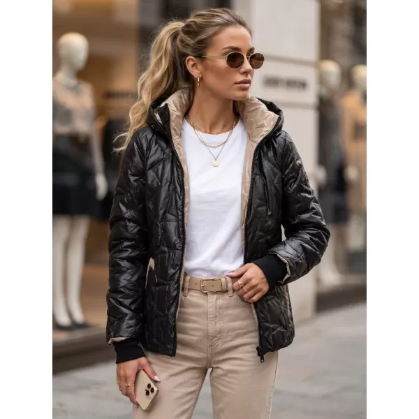  Női kabát DSTREET TY5803 FEKETE 