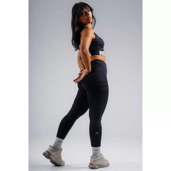  Magas derekú formáló leggings zsebekkel NEBBIA PRIMAL 851 FEKETE 