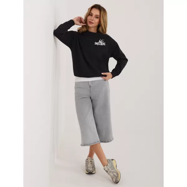  Női pulóver SUBLEVEL D10600T02568H GRAFIT 
