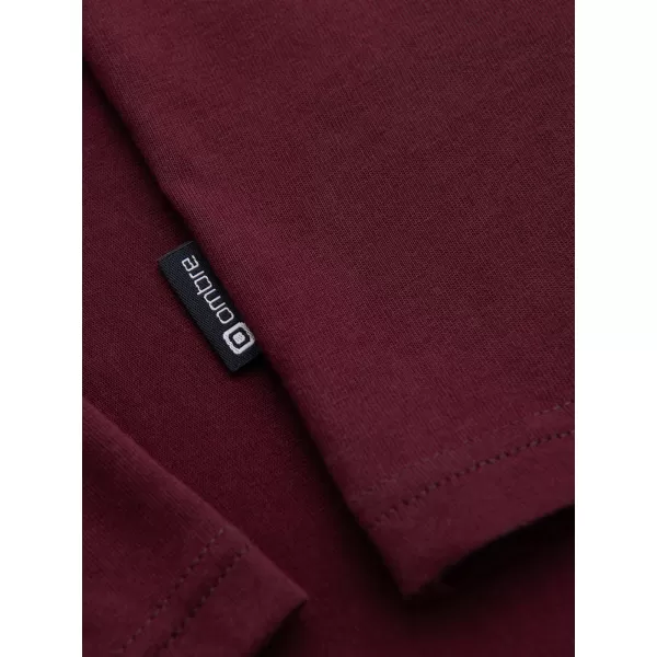  Férfi póló OMBRE OM-LSBL-0143 BURGUNDIA 