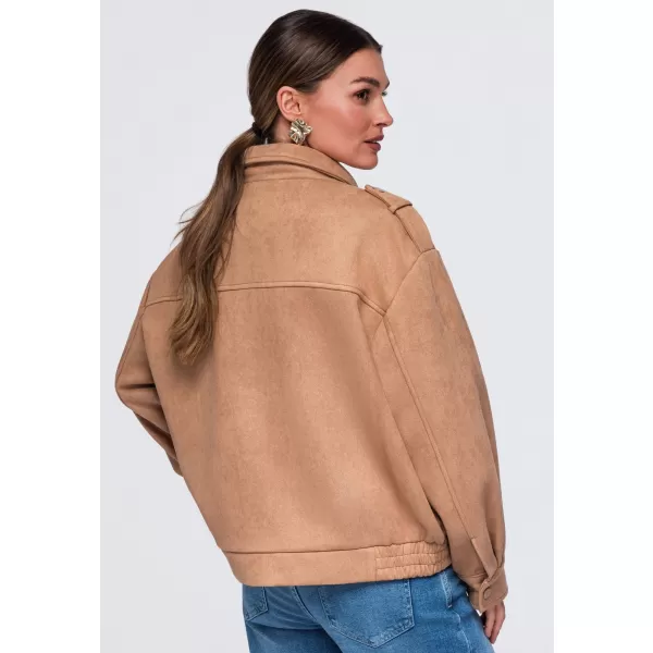  Női kabát OMBRE OW-JANP-0147 TEVE 