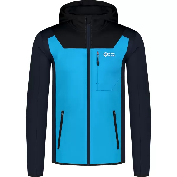  Férfi powerfleece pulóver NORDBLANC SPRAWL NBSFM8333 FÉNYES KÉK 