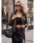 Női kabát DSTREET TY5872 BARNA