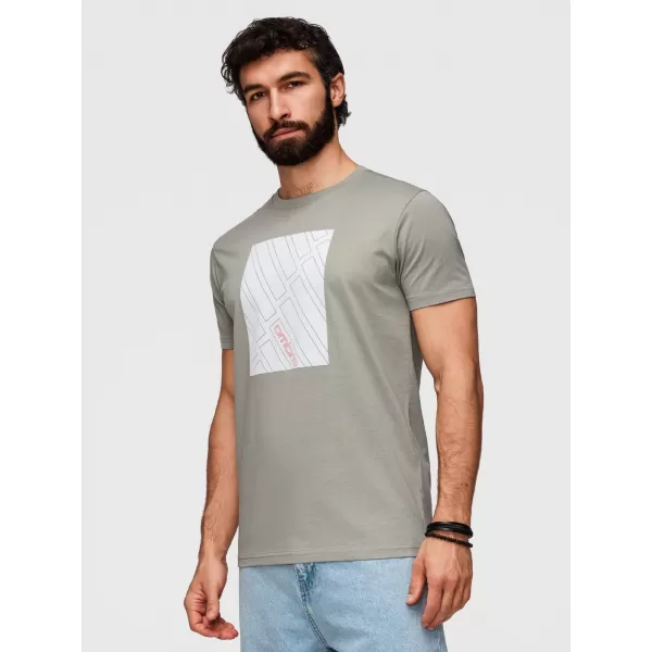  Férfi póló OMBRE OM-TSPT-0259 SZÜRKE 