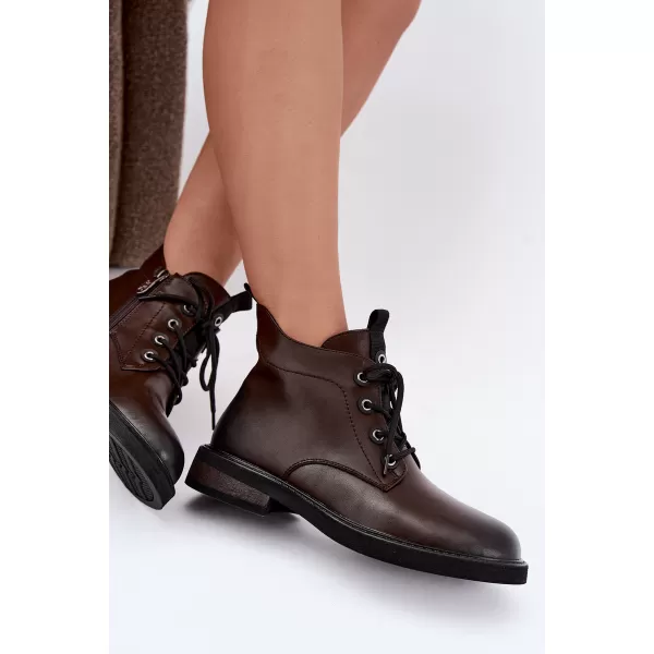  Női bokacsizma D&A CR62-3337 BARNA 