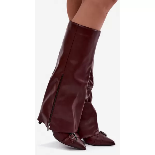  Női csizma BOTO 9386 WINE RED BORVÖRÖS 