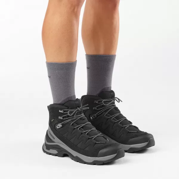  Férfi cipők SALOMON QUEST ECHO GORE TEX L49212700 FEKETE/CASTLEROCK/FEKETE 