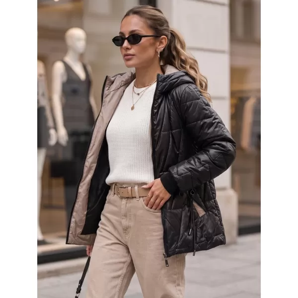  Női kabát DSTREET TY5786 FEKETE 