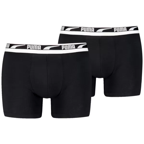  Férfi boxerek PUMA MEN EVERYDAY MULTI LOGO BOXER 2P 93832501 FEKETE 