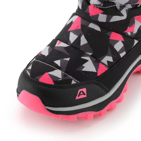 Gyermek téli hóemberek ALPINE PRO BERNO NEON RÓZSASZÍN 