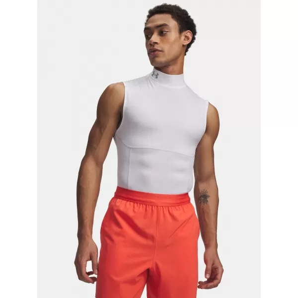  Férfi felső UNDER ARMOUR HG ELITE SLEEVELESS MOCK 6015381-100 FEHÉR 