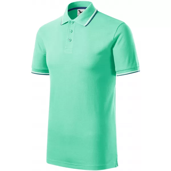  Férfi póló gallérral MALFINI FOCUS 232 MENTA 