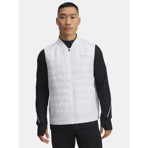  Férfi mellény UNDER ARMOUR LAUNCH INSULATED VEST 1380870-100 FEHÉR 