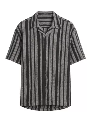 Férfi ing URBAN CLASSICS TB8216-00826 FEKETE/FEHÉR