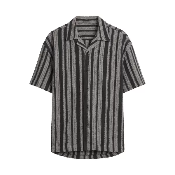  Férfi ing URBAN CLASSICS TB8216-00826 FEKETE/FEHÉR 