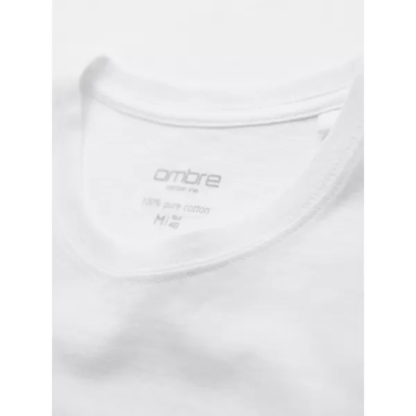  Férfi póló OMBRE OM-TSBS-0268 FEHÉR 