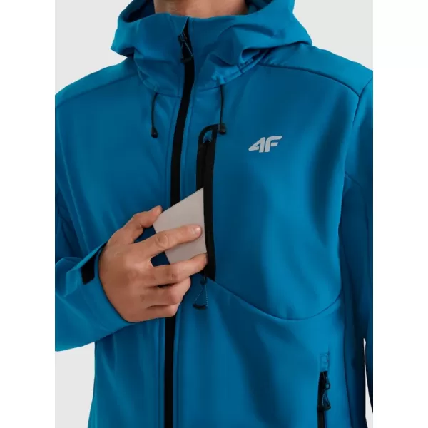  Férfi softshell kabát 4F RAW25TSOFM506 KÉK 
