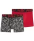 Gyermek boxerek PUMA BOYS SCATTERED LOGO PRINT BOXERS 2P 94780303 PIROS/FEKETE