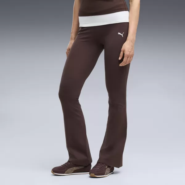  Női leggings PUMA ESS HIGH-WAIST FLARED LEGGINGS 63154233 CSOKOLÁDÉ FONDÜ 