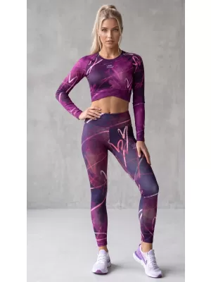 Női prémium hosszú leggings (új méretek) ALTISPORT VOJ/ALW082LEG05 LILA