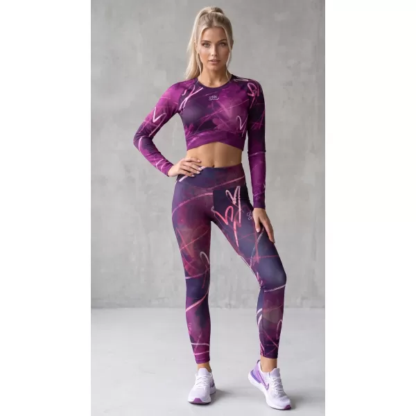  Női prémium hosszú leggings (új méretek) ALTISPORT VOJ/ALW082LEG05 LILA 