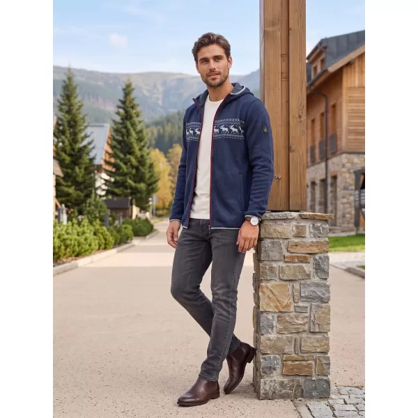  Meleg férfi pulóver ALPINE PRO NORES HOLDFÉNYES ÓCEÁNI VÁLTOZAT PA 