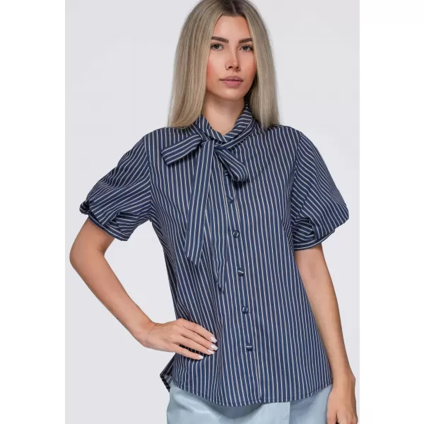  Női ing OMBRE OW-SH-E0067 SÖTÉTKÉK 