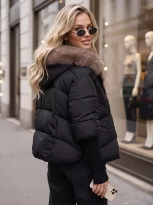 Női kabát DSTREET TY5987 FEKETE