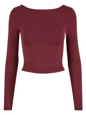 Női póló URBAN CLASSICS TB7721 CSERESZNYE
